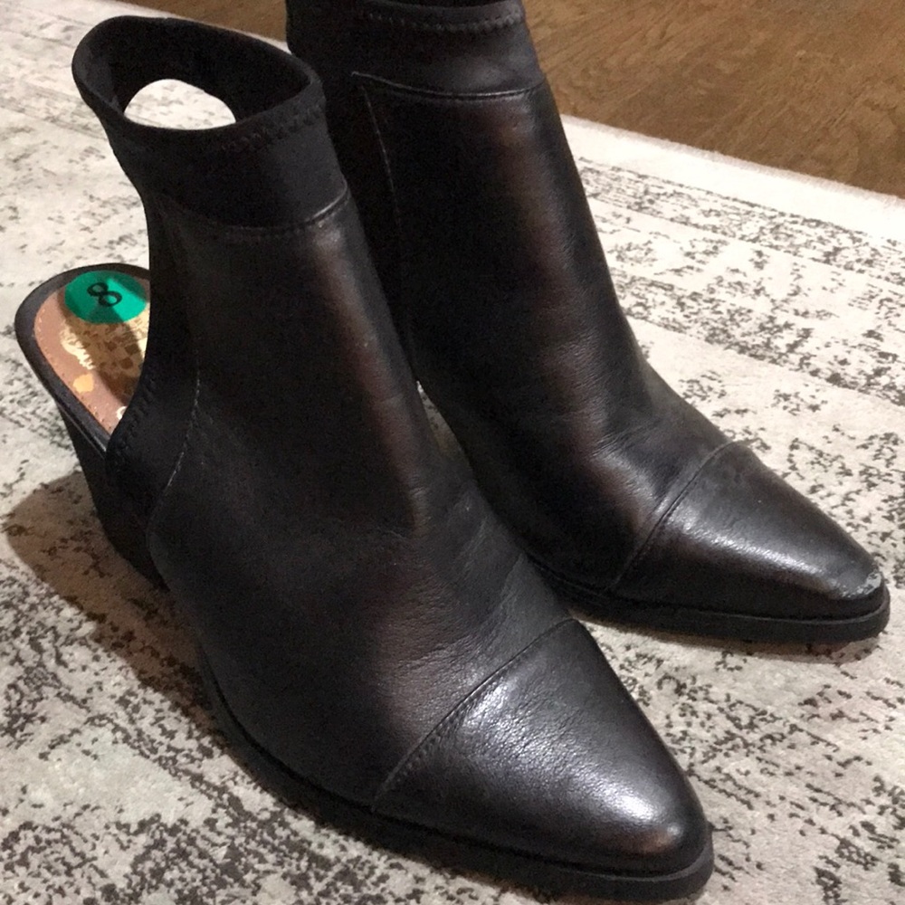 Vince Camuto cutout slingback booties